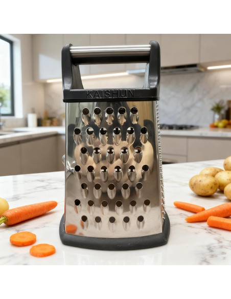 Rallador de Queso Profesional Kaishun Acero Inoxidable 4 Lados