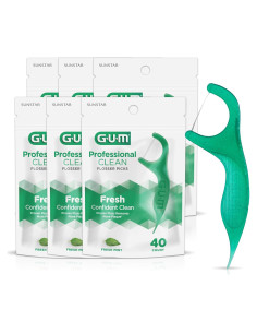 Palillos de Hilo Dental GUM Profesional 240 Unidades Menta