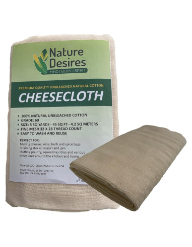 Gasa de Algodón Natural Sin Blanquear Nature Desires 5 m