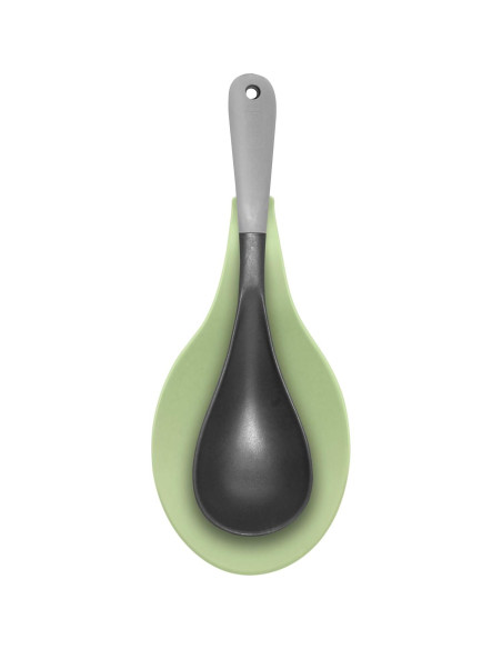 Soporte de Cuchara de Silicona Jumbo OGGI Verde Salvia 24.13x12.07cm
