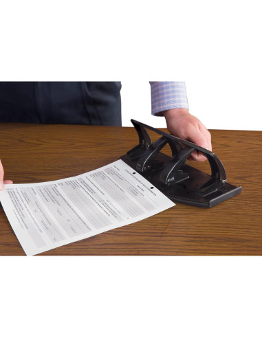 Perforadora de papel Master DP20, 2 y 3 agujeros, 20 hojas