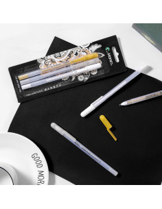 Conjunto de bolígrafos de gel RVOGJP 3 colores 0.8mm 2