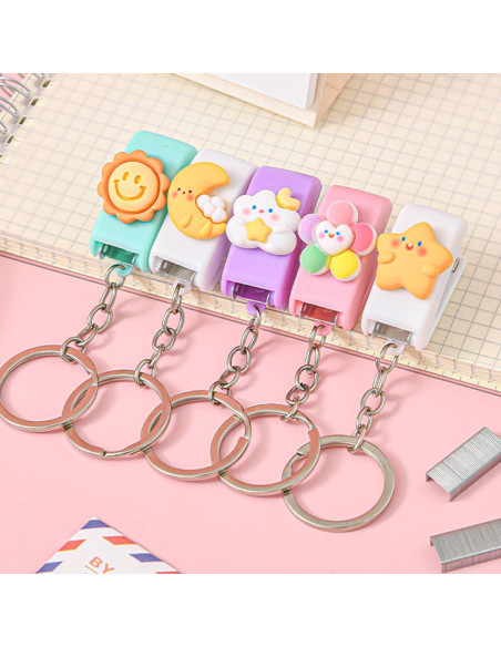 Paquete de 5 Grapadoras Mini Portátiles SINORS con 1500 Grapas