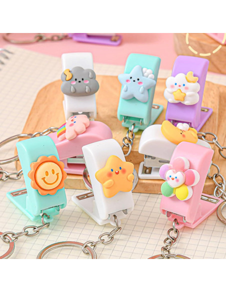 Paquete de 5 Grapadoras Mini Portátiles SINORS con 1500 Grapas