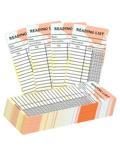 Conjunto de 50 Marcadores de Biblioteca Vintage 7.62x20.32cm