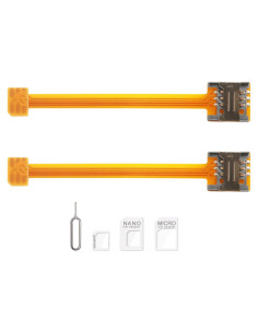 Cable de Extensión Nano SIM a Mini SIM - 2 Piezas 10 cm