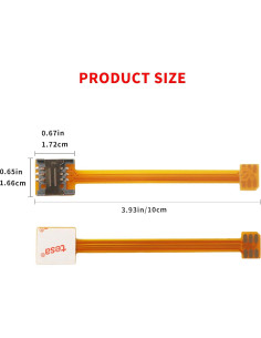 Cable de Extensión Nano SIM a Mini SIM - 2 Piezas 10 cm 2