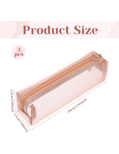 Juego de 3 bolsas de maquillaje portátiles EupHHonycs - Nylon 2