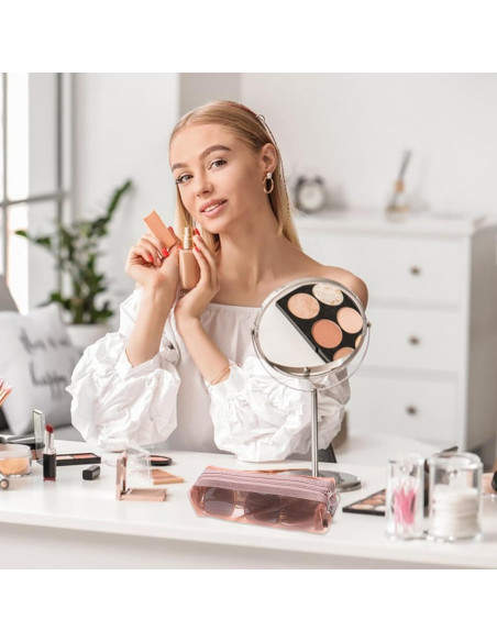 Juego de 3 bolsas de maquillaje portátiles EupHHonycs - Nylon