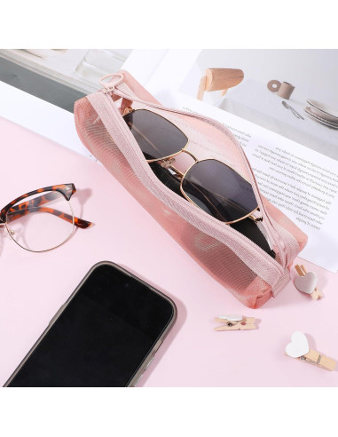 Juego de 3 bolsas de maquillaje portátiles EupHHonycs - Nylon