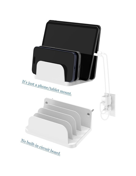 Soporte de Pared para Smartphones y Tablets NOTMBESTM 4 Ranuras