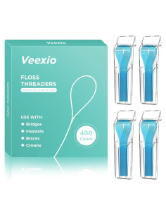 Hilos de Seda Dental Veexio FT400 para Frenos y Puentes - 4 Piezas
