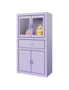 Mini Gabinete de Metal Svartur Morado 36.3x20x10 cm