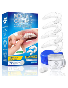 Protector Bucal Nocturno XGZcosmetics para Bruxismo - 4 Paquetes