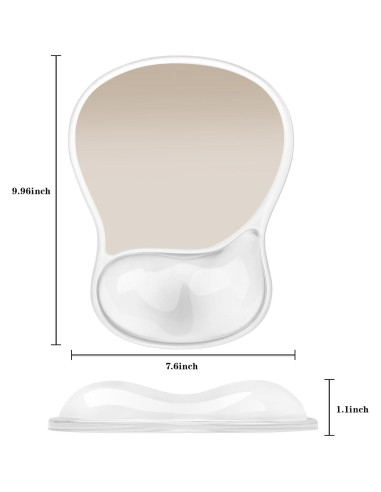 Alfombrilla de ratón ergonómica KEPUTAIER con reposamuñecas de gel