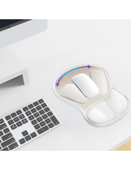 Alfombrilla de ratón ergonómica KEPUTAIER con reposamuñecas de gel