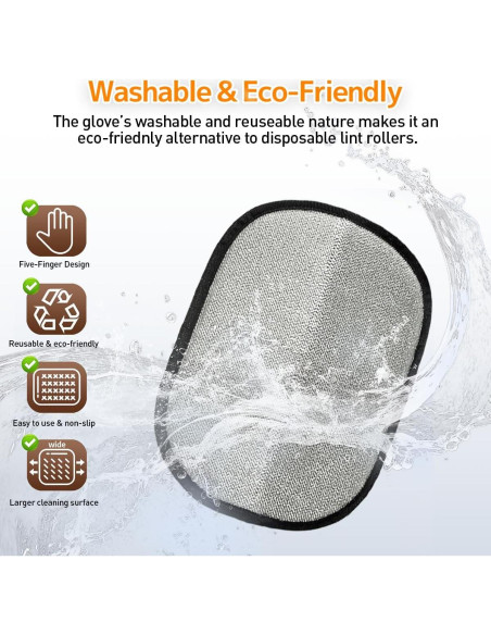 Combo Rodillos y Guantes Quitapelos FORGEMATE - Reutilizables