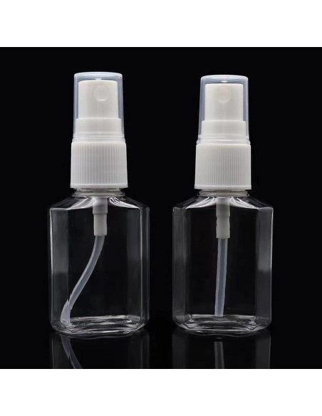 Paquete de 50 botellas de spray mini Vinsencoo 30ml claras