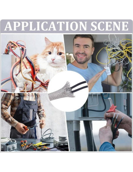 Manga Trenzada de Acero Inoxidable UNICRAFTALE 15 mm x 8 m