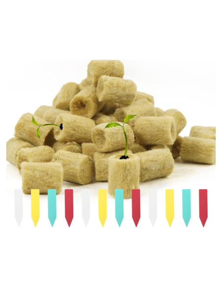 50 Tapones de Inicio de Lana de Roca YBB Redondos 2x2.54cm