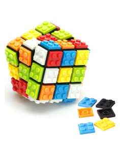 Cubo de Velocidad 3x3 Grekelyrun - Juguete de Ladrillo Negro