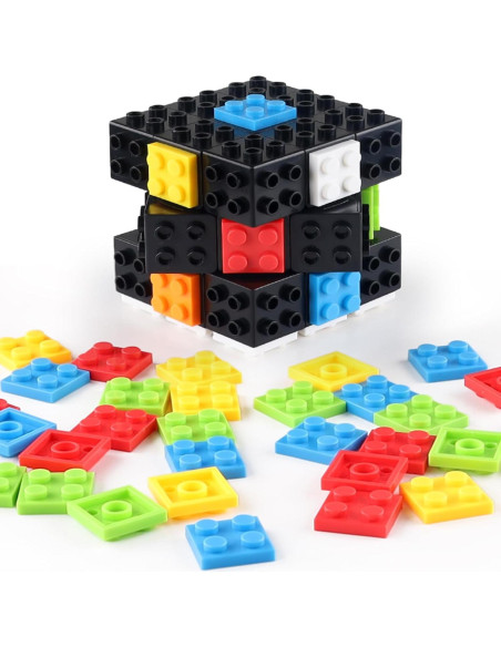 Cubo de Velocidad 3x3 Grekelyrun - Juguete de Ladrillo Negro