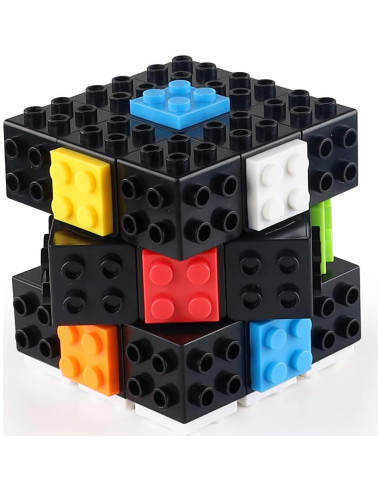 Cubo de Velocidad 3x3 Grekelyrun - Juguete de Ladrillo Negro