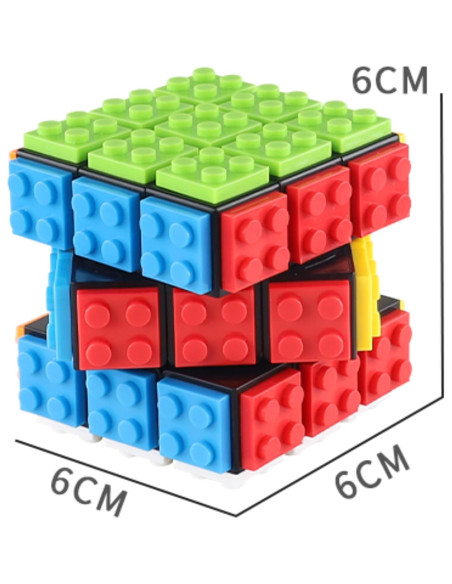 Cubo de Velocidad 3x3 Grekelyrun - Juguete de Ladrillo Negro