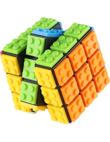 Cubo de Velocidad 3x3 Grekelyrun - Juguete de Ladrillo Negro