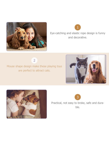 Juguetes Interactivos para Gatos Scicalife - 12 Ratones Coloridos