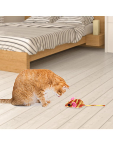 Juguetes Interactivos para Gatos Scicalife - 12 Ratones Coloridos