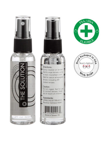 Limpiador de Lentes Ron's Optical 4x60ml Sin Alcohol