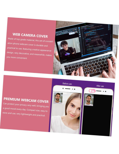 Cubierta de Webcam NUOBESTY 3 Piezas Protector de Privacidad
