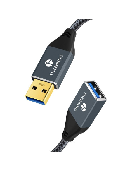 Cable Extensión USB 3.0 0.5M Thzzhnno Macho a Hembra