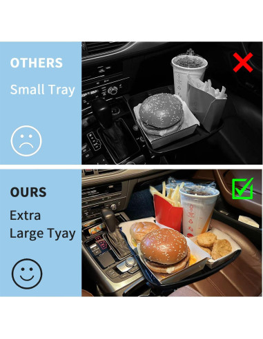 Soporte para Tazas de Automóvil Kelofam KLF23002 3 en 1 Ajustable