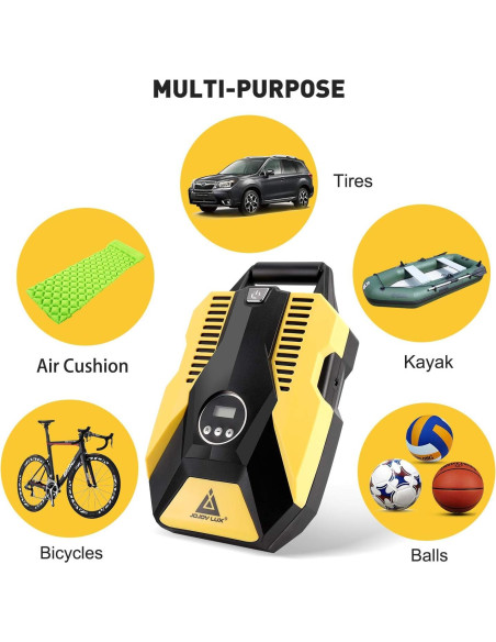 Inflador de Neumáticos Digital JOJOY LUX 12V 150 PSI Portátil