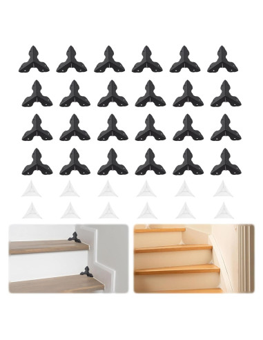 MOROBOR Protectores de Esquinas Internas para Escaleras 48pcs