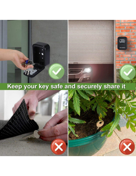 Caja de Llaves DELSWIN - Combinación 4 Dígitos Impermeable