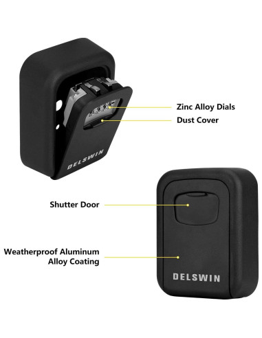 Caja de Llaves DELSWIN - Combinación 4 Dígitos Impermeable