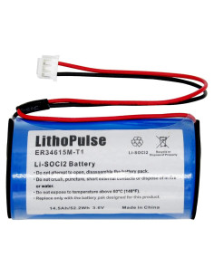 Batería de Litio ER34615M-T1 LithoPulse 3.6V 14.5Ah D