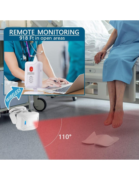 Alarma de cama Nesthao recargable para ancianos y demencia