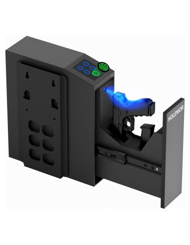 Caja Fuerte Biométrica HOLEWOR para Pistolas con Luz LED