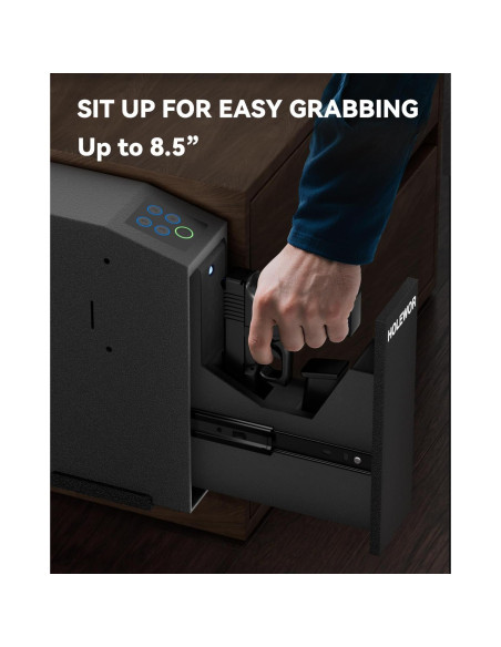 Caja Fuerte Biométrica HOLEWOR para Pistolas con Luz LED