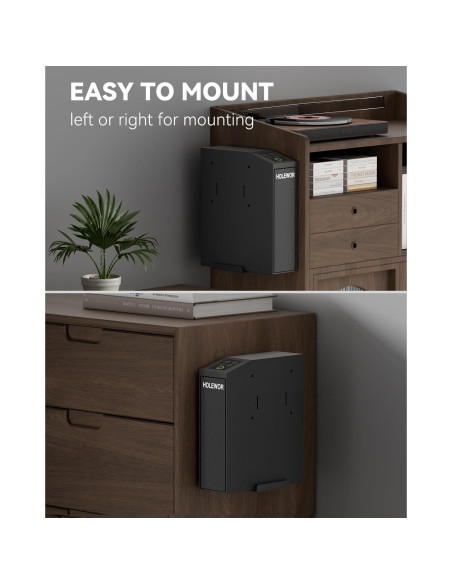 Caja Fuerte Biométrica HOLEWOR para Pistolas con Luz LED