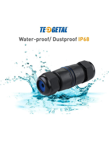 Conector RJ45 Impermeable Tedgetal 2 Paquete Cat6 250MHz