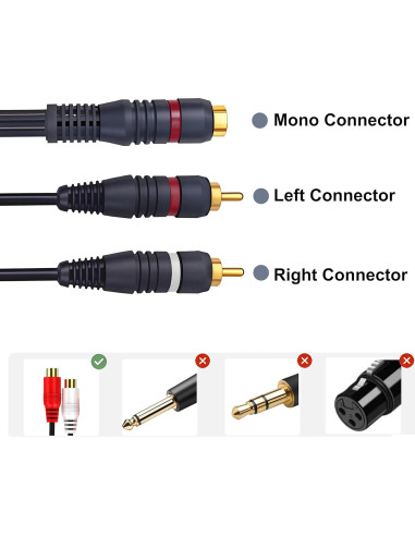 Divisor RCA 1 Femenino a 2 Masculinos 0.2M CNHIDEE