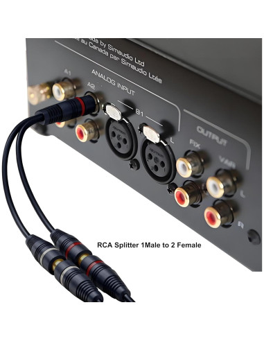 Divisor RCA 1 Femenino a 2 Masculinos 0.2M CNHIDEE