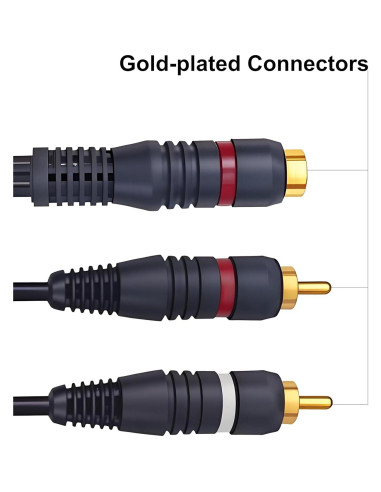 Divisor RCA 1 Femenino a 2 Masculinos 0.2M CNHIDEE