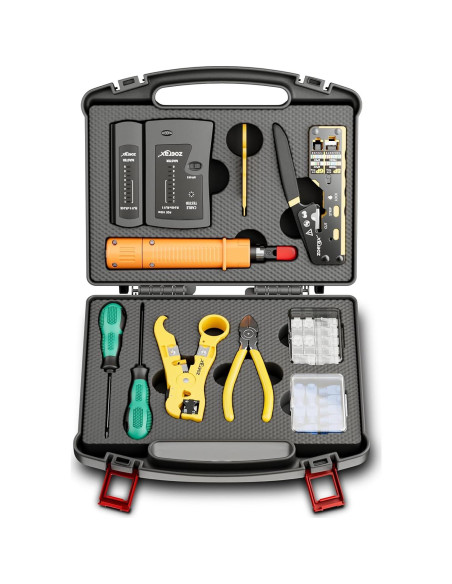 Kit de Herramientas de Red ZOERAX 11 en 1 Crimpadora RJ45