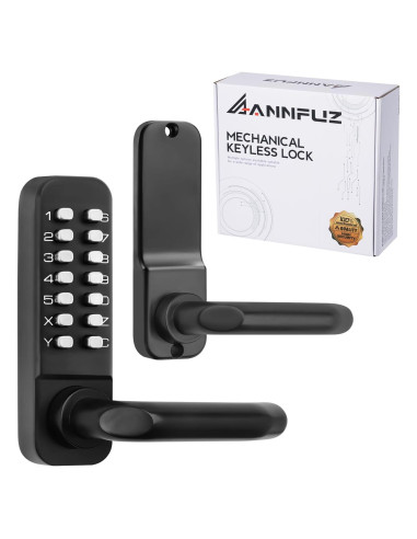 Cerradura de puerta mecánica sin llave ANNFUZ con teclado